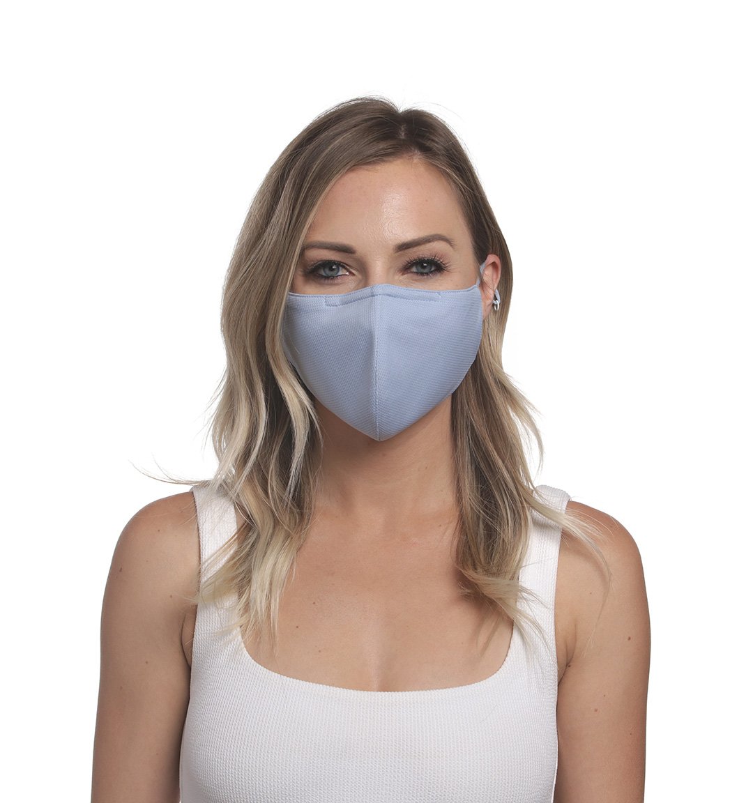 Ice Blue 3-Pack Daily Face Mask w/Lanyard - NBLOSS